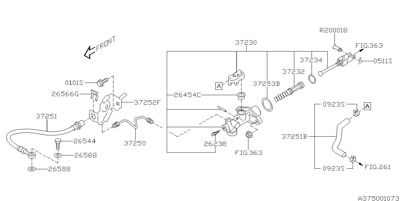 Diagram CLUTCH CONTROL SYSTEM for your 2017 Subaru BRZ 2.0L 6AT HIGH 