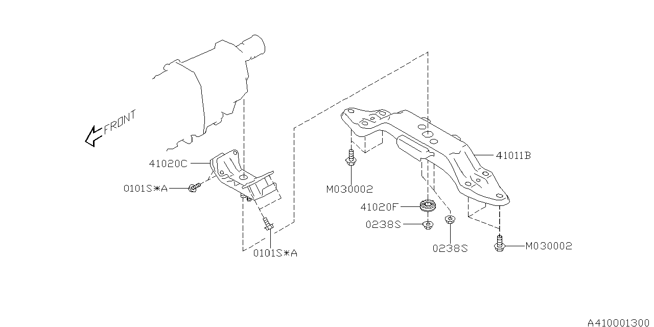 Diagram ENGINE MOUNTING for your 2015 Subaru Impreza   