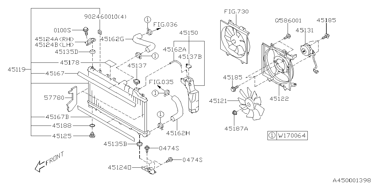 Diagram ENGINE COOLING for your Subaru Impreza 2.0L 5MT 