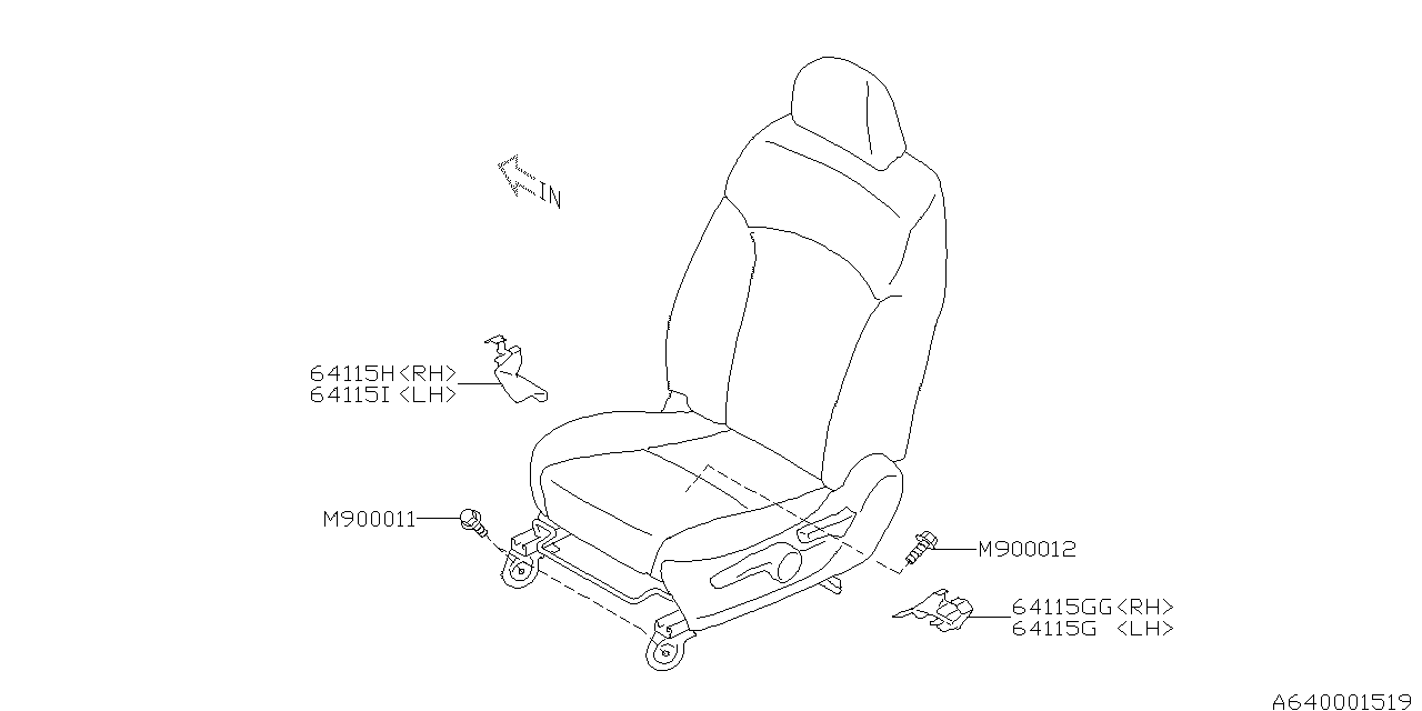 Diagram FRONT SEAT for your 2018 Subaru BRZ   