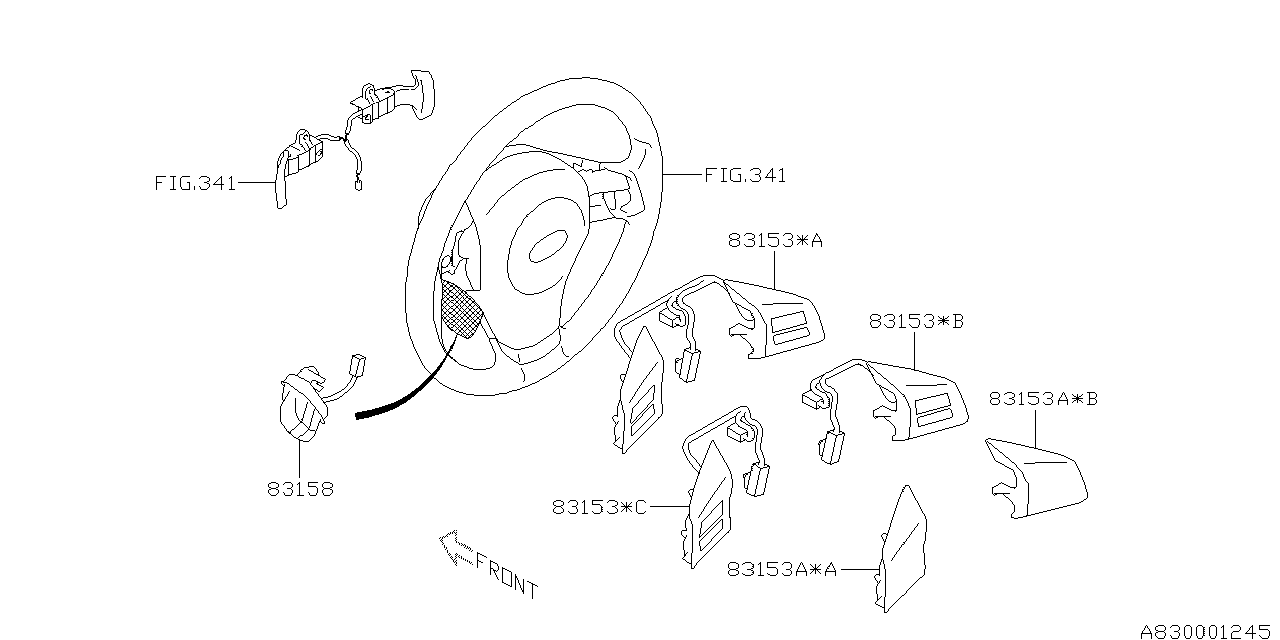 Diagram SWITCH (INSTRUMENTPANEL) for your 2012 Subaru Forester   