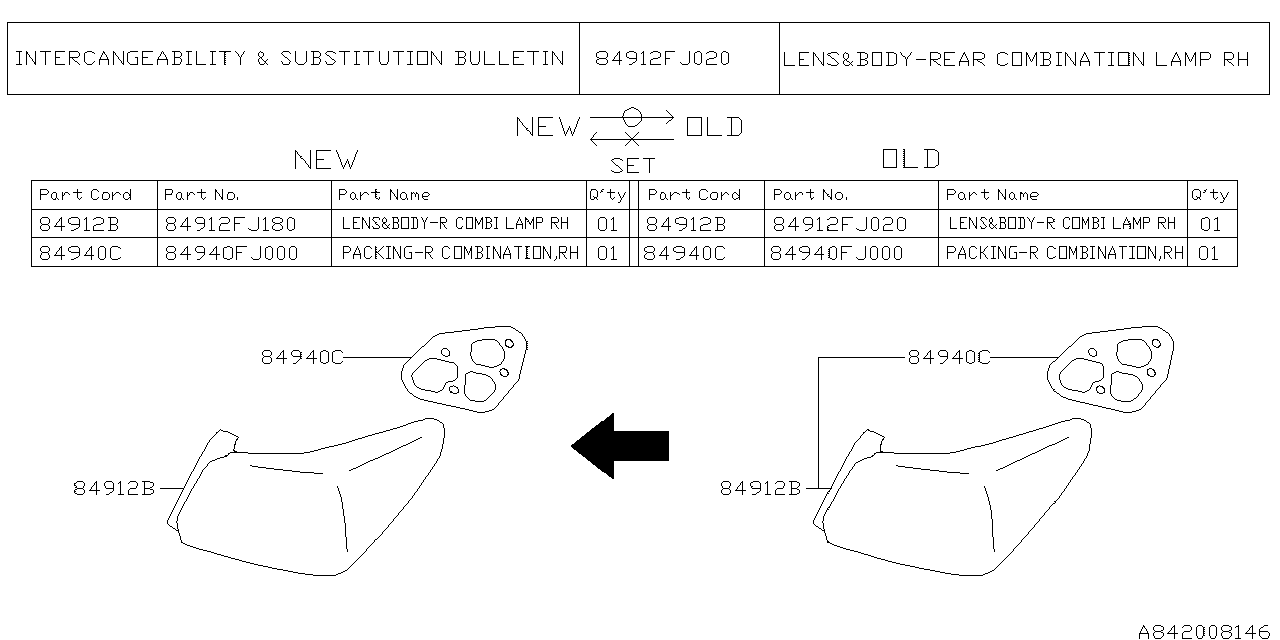 Diagram LAMP (REAR) for your 2013 Subaru Impreza   