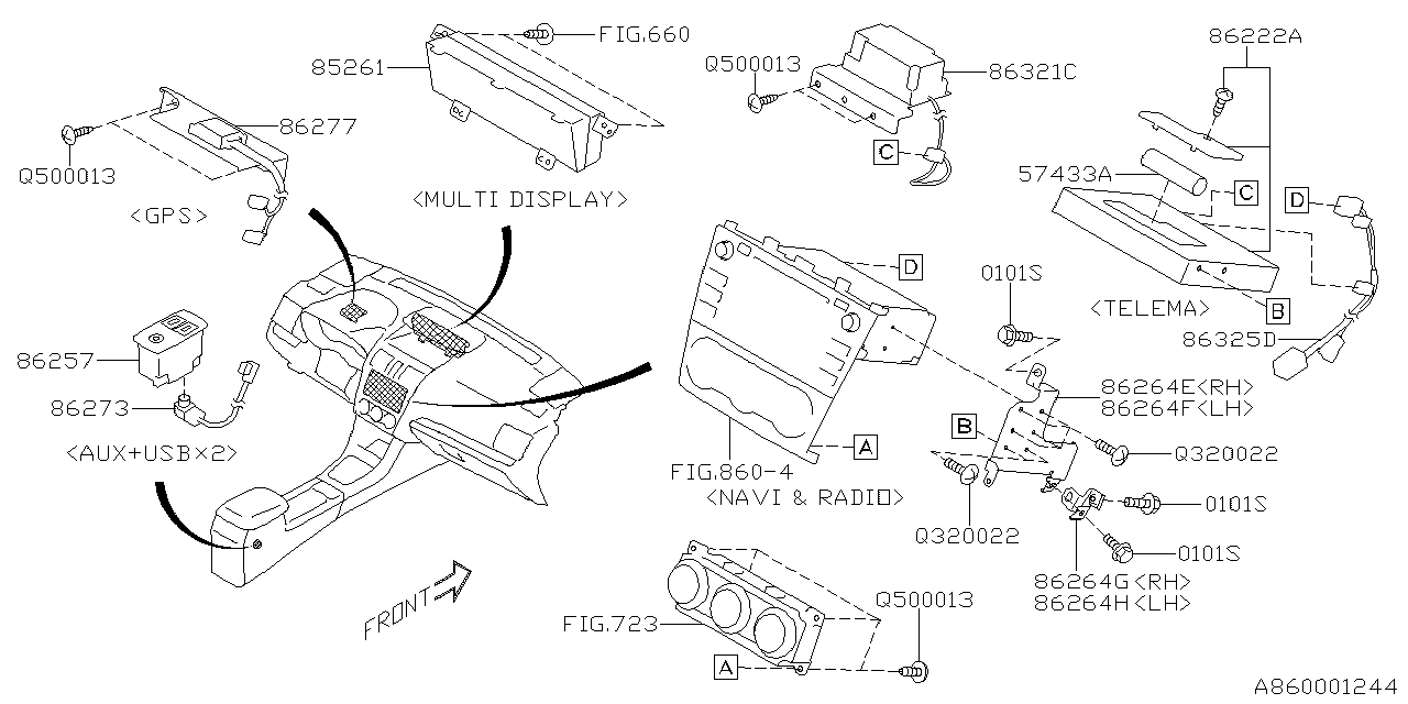 Diagram AUDIO PARTS (RADIO) for your 2013 Subaru WRX Sport SEDAN  