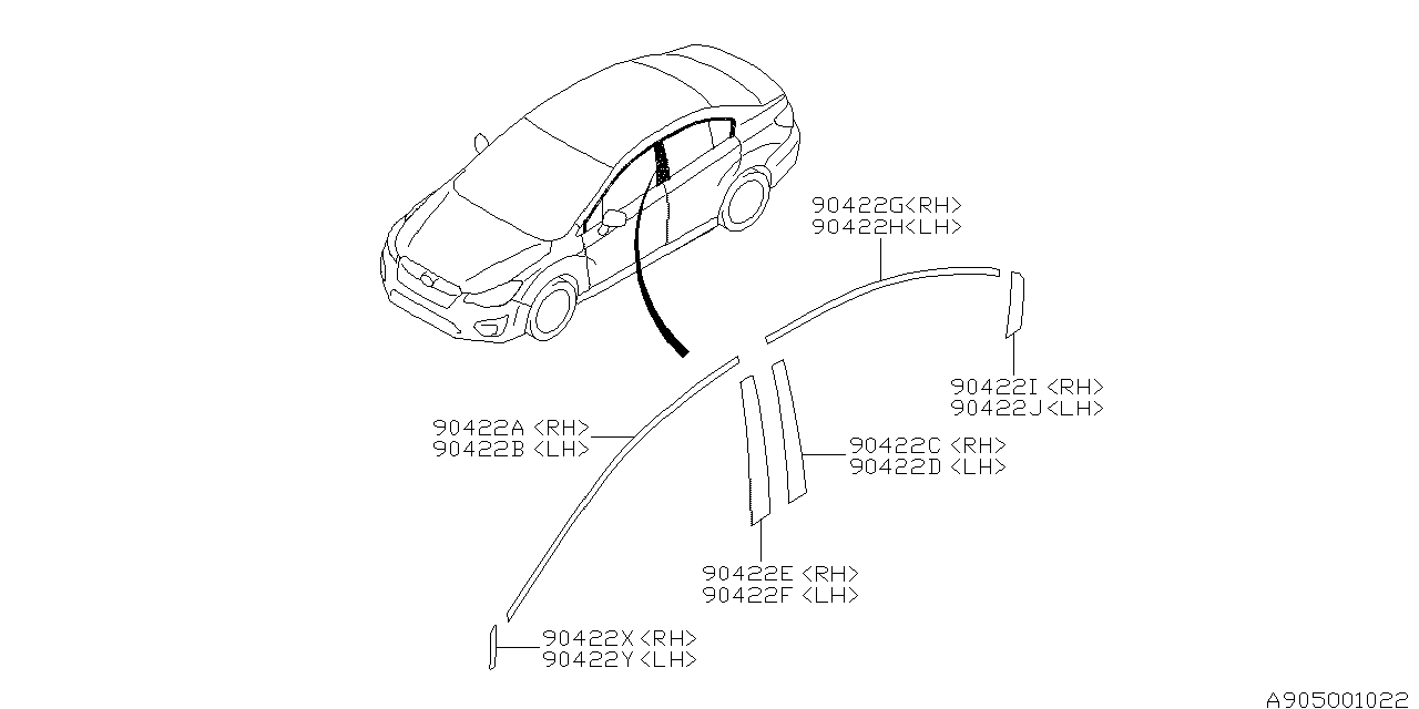 Diagram TAPE for your 2016 Subaru Legacy   