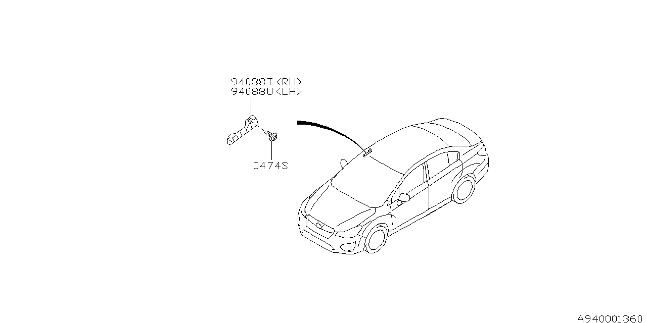 Diagram INNER TRIM for your 2013 Subaru Impreza  Premium Plus Sedan 