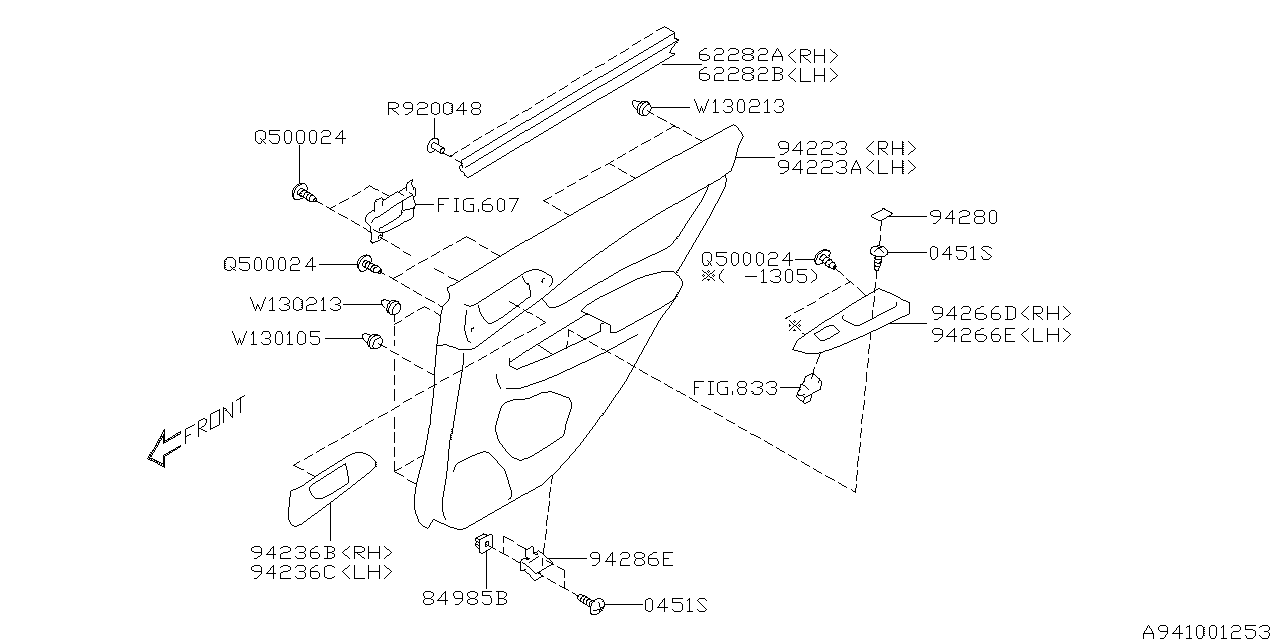 Diagram DOOR TRIM for your 2012 Subaru Impreza 2.0L CVT Premium Sedan 