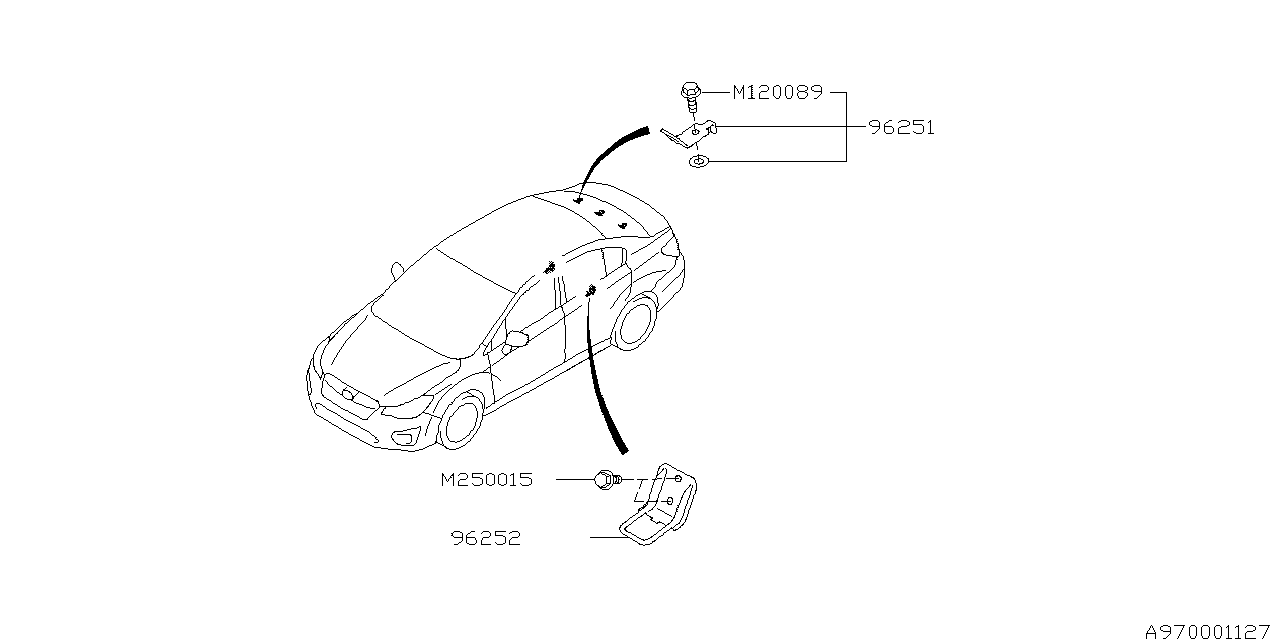 Diagram TOOL KIT & JACK for your Subaru