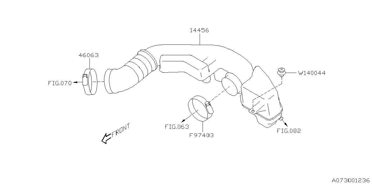 Diagram AIR DUCT for your 2017 Subaru Impreza   