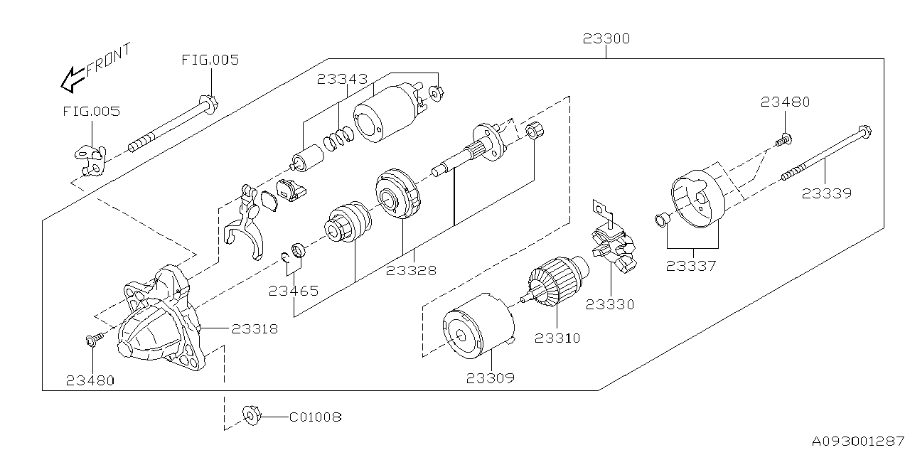 Diagram STARTER for your 2022 Subaru WRX GT w/EyeSight  