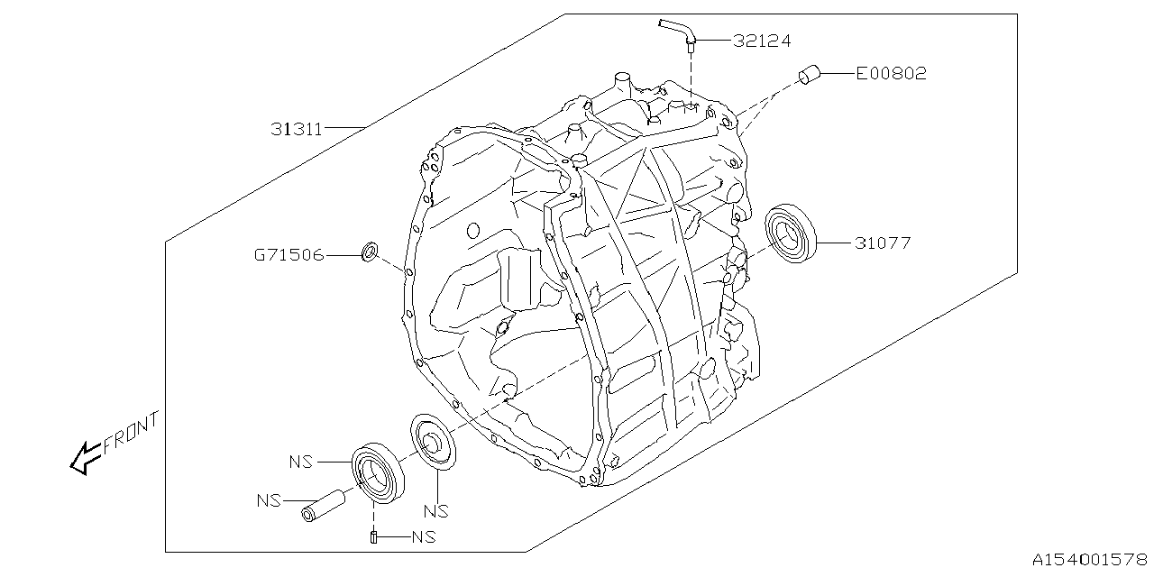 31311AA911 - Subaru Automatic. Case Complete Transmission AT ...