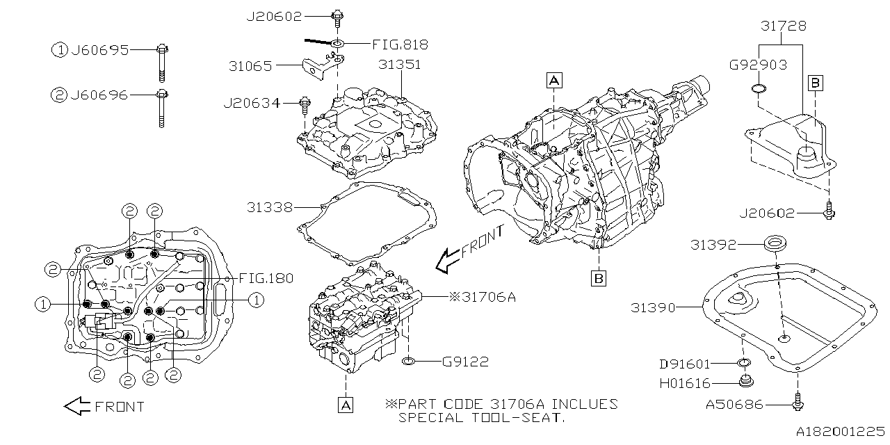 AT, CONTROL VALVE Diagram