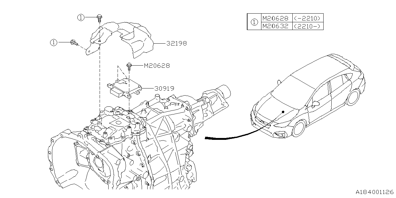 Diagram AT, CONTROL UNIT for your 2018 Subaru Impreza   