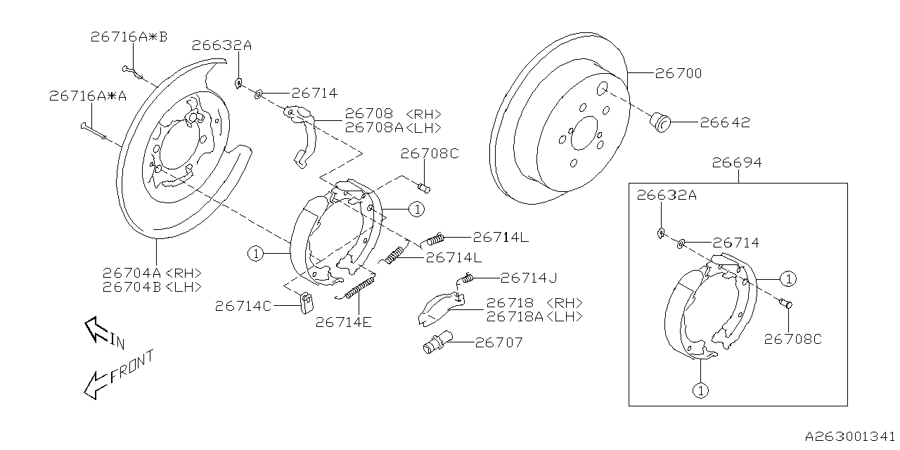 Diagram REAR BRAKE for your Subaru