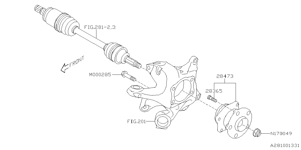 REAR AXLE Diagram