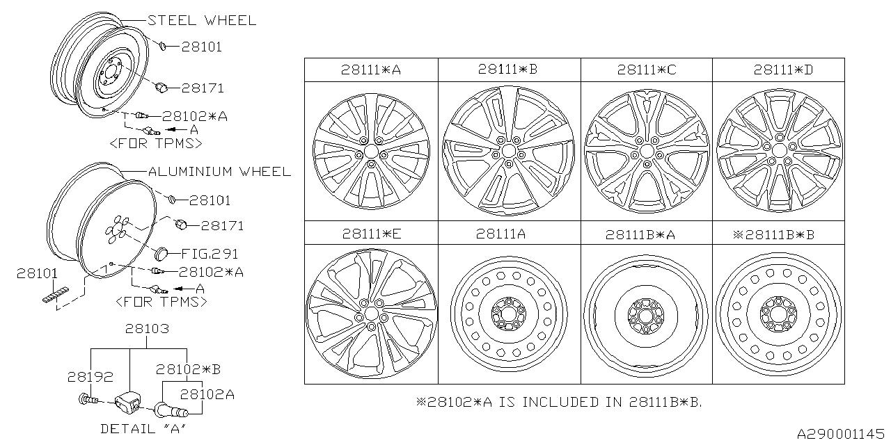 Diagram DISK WHEEL for your 2013 Subaru