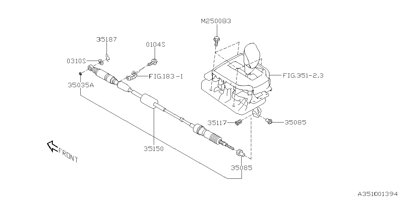 Diagram SELECTOR SYSTEM for your 2019 Subaru Impreza  Sport Wagon 