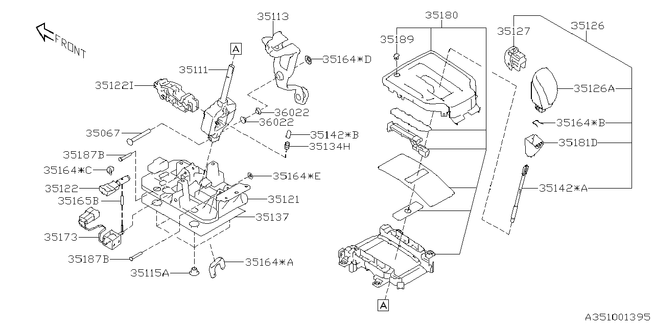 Diagram SELECTOR SYSTEM for your 2017 Subaru Impreza   