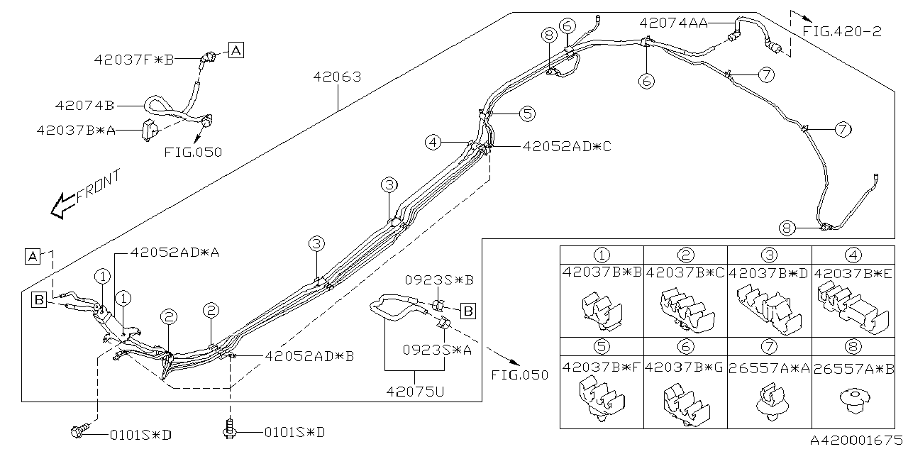 Diagram FUEL PIPING for your 2019 Subaru Impreza   