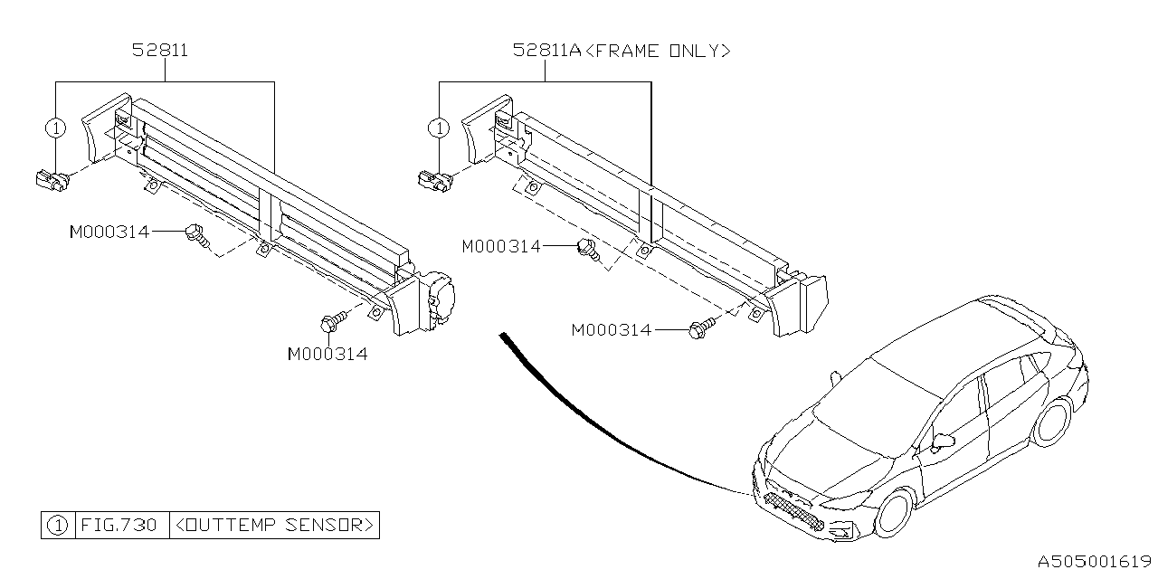 Diagram BODY PANEL for your 1999 Subaru Forester   