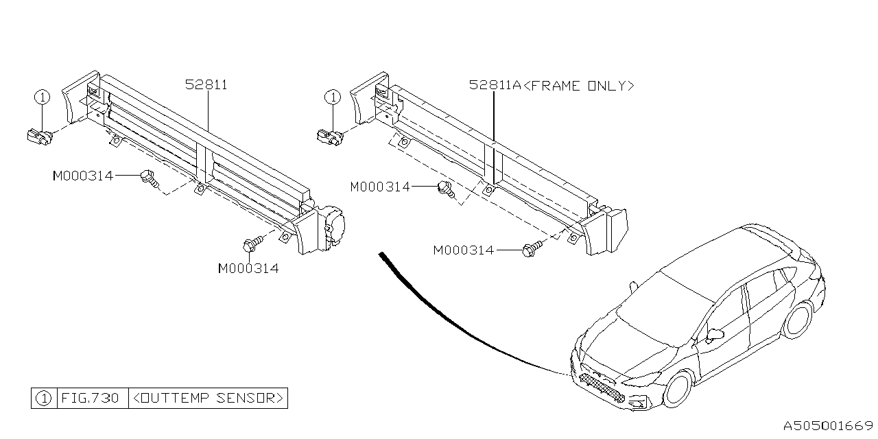 Diagram BODY PANEL for your 2018 Subaru Forester   