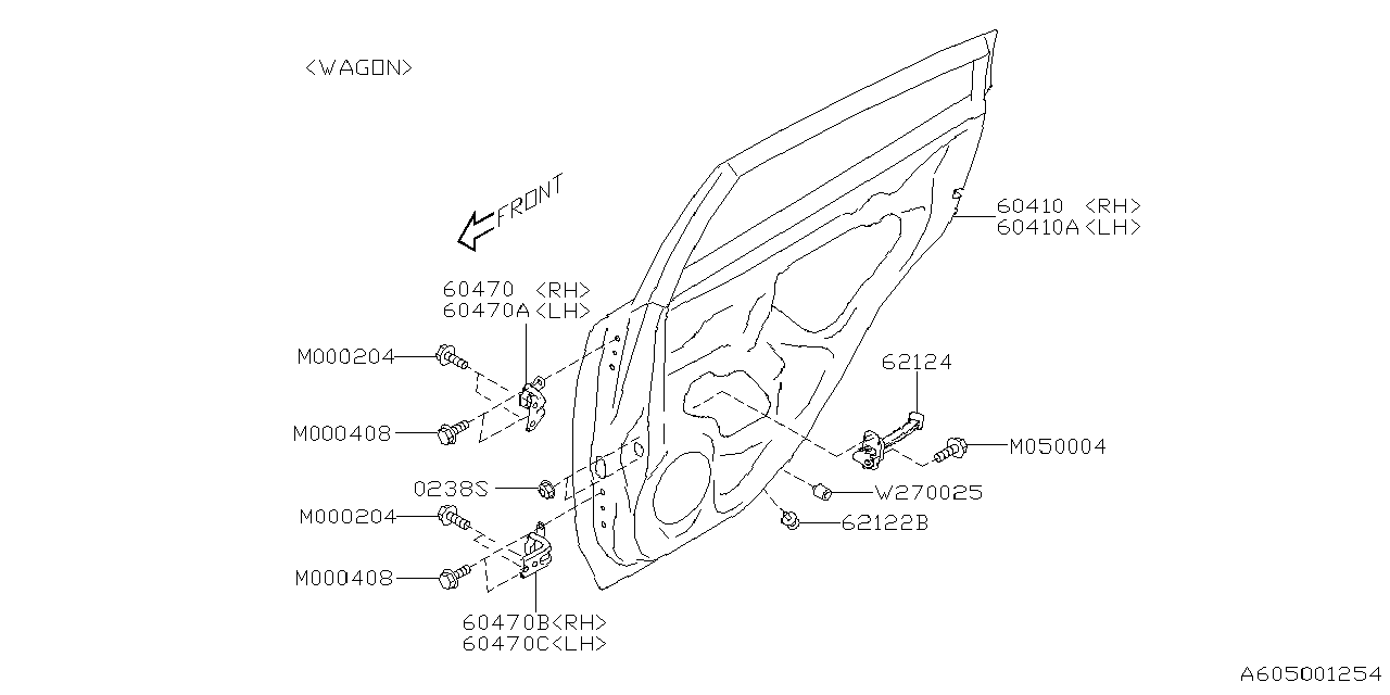 Diagram FRONT DOOR PANEL & REAR(SLIDE)DOOR PANEL for your 2021 Subaru WRX   