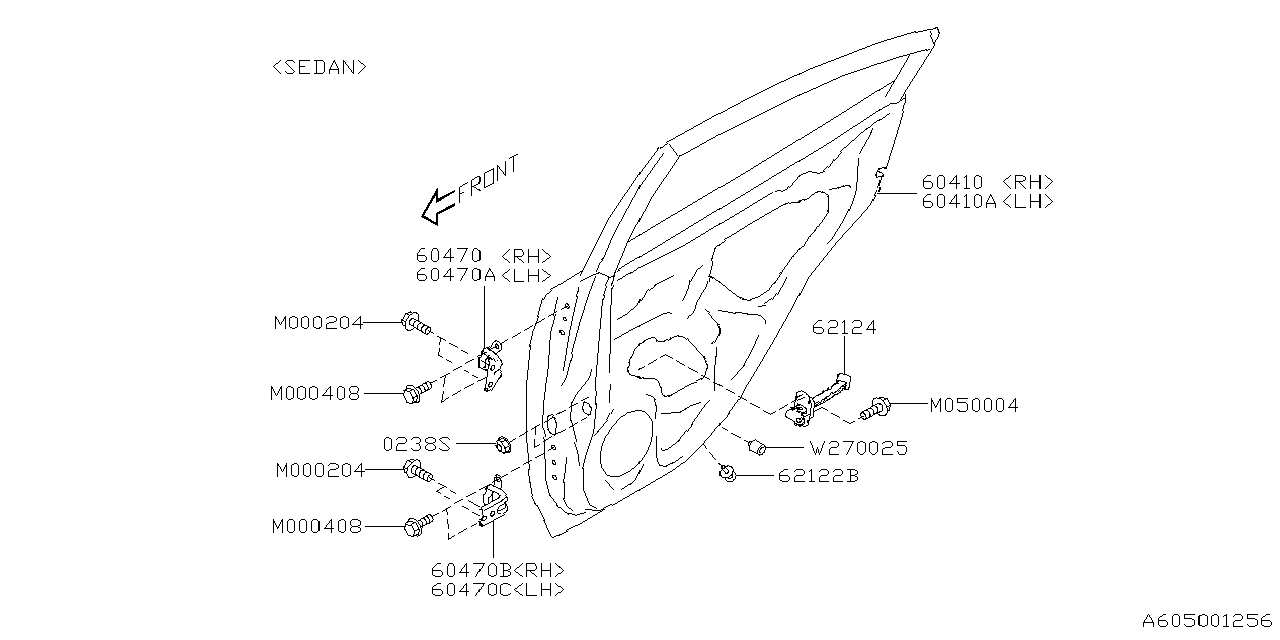 Diagram FRONT DOOR PANEL & REAR(SLIDE)DOOR PANEL for your 2007 Subaru Outback   