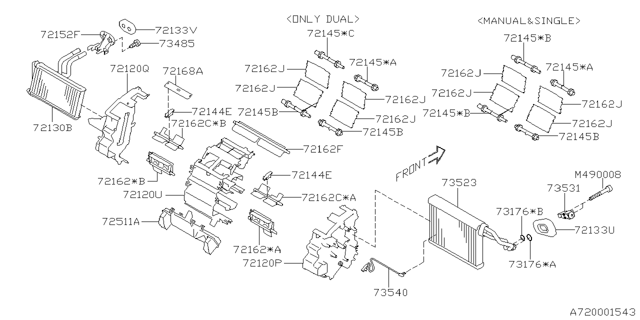 Diagram HEATER SYSTEM for your 2022 Subaru Impreza   