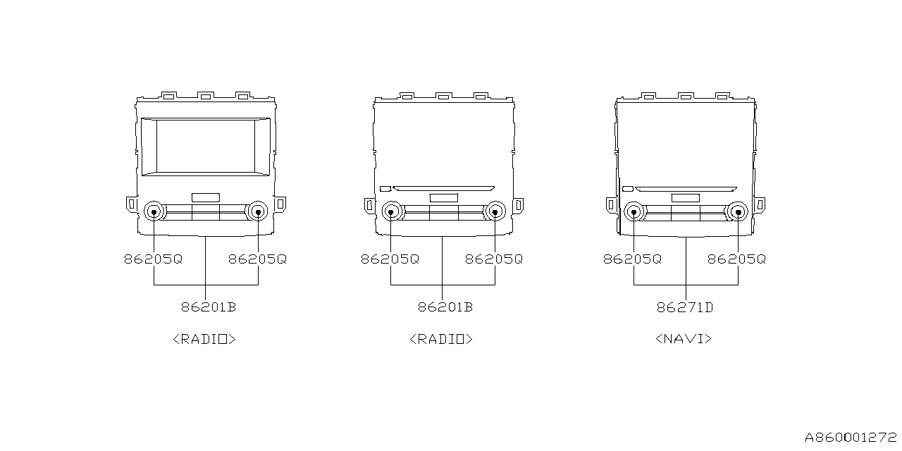 Diagram AUDIO PARTS (RADIO) for your 2024 Subaru Crosstrek  EYESIGHT 