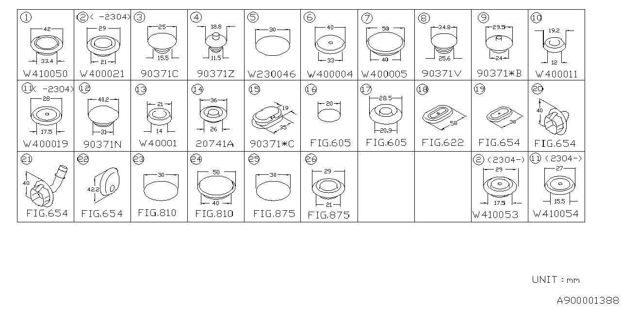 Diagram PLUG for your Subaru Impreza  