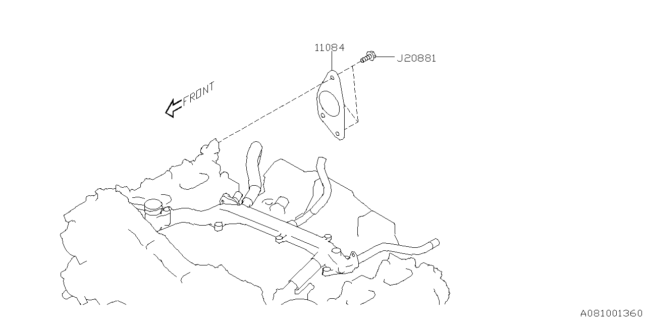 Diagram EMISSION CONTROL (EGR) for your Subaru Impreza  