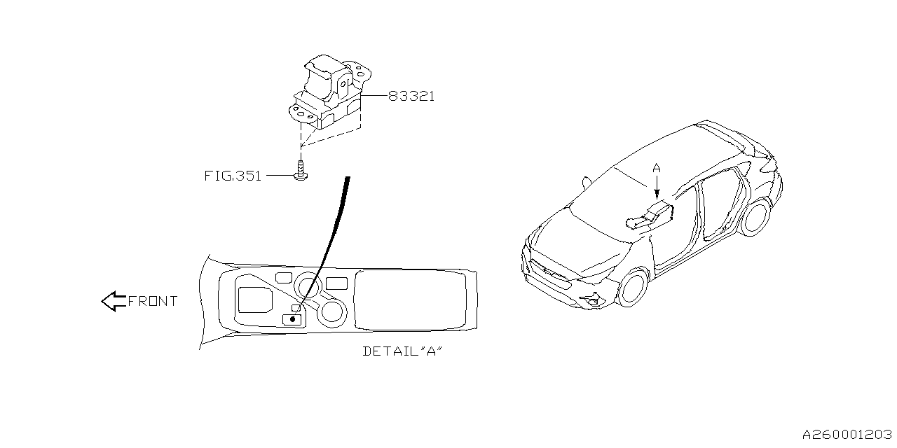 Diagram PARKING BRAKE SYSTEM for your 2005 Subaru Forester  X LL Bean 