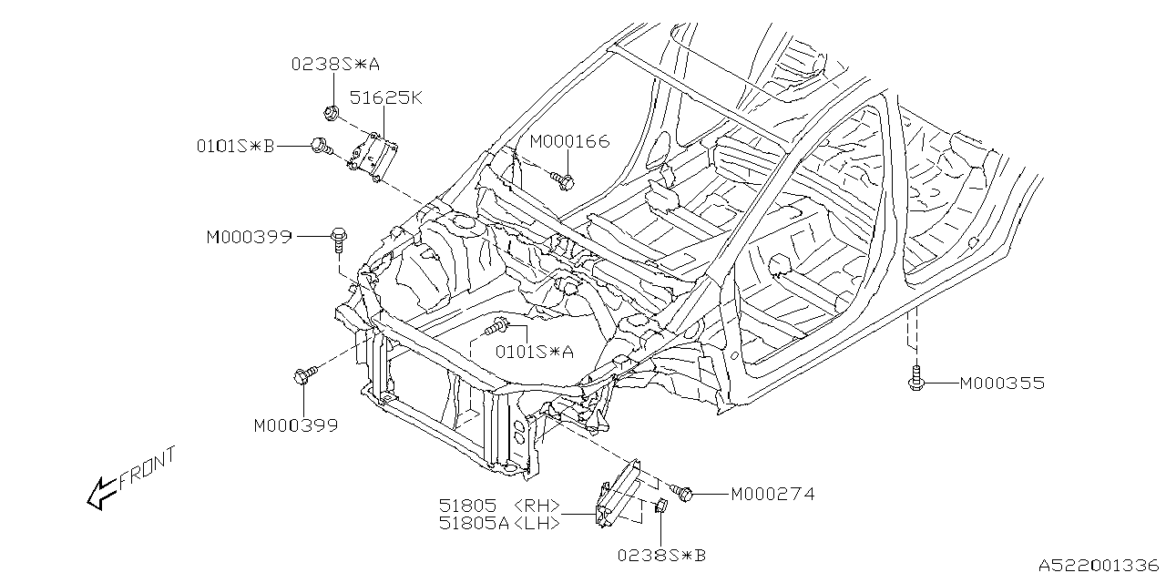 Diagram SIDE PANEL for your 2024 Subaru Impreza   