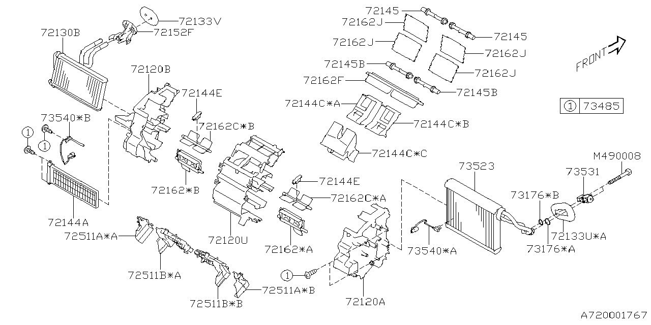 Diagram HEATER SYSTEM for your 2024 Subaru Impreza   