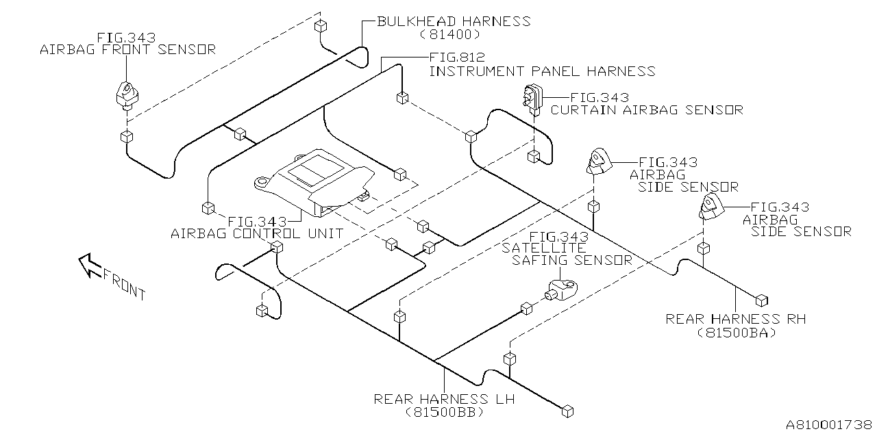 Full size assembly image of WIRING HARNESS (MAIN) (1/1)