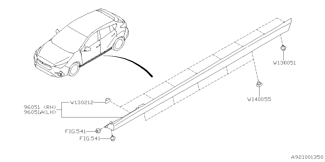 Diagram SPOILER for your 2022 Subaru Crosstrek   