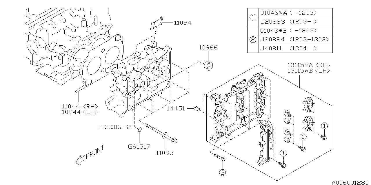 Diagram CYLINDER HEAD for your 2015 Subaru Forester   