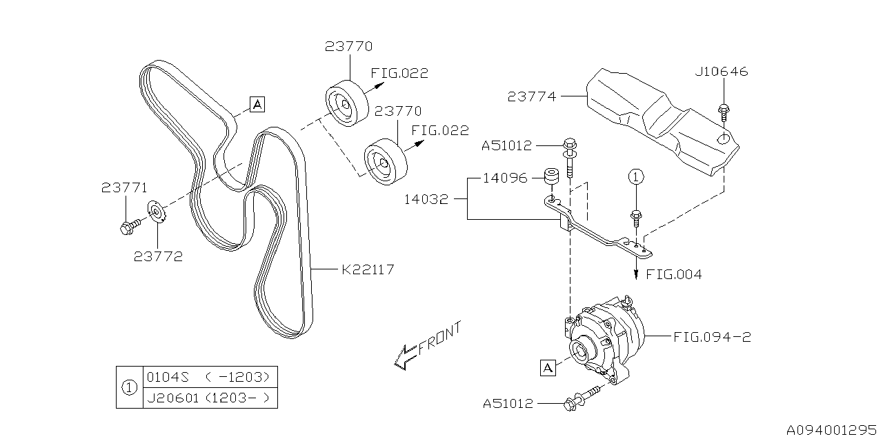 Diagram ALTERNATOR for your 2014 Subaru Impreza   