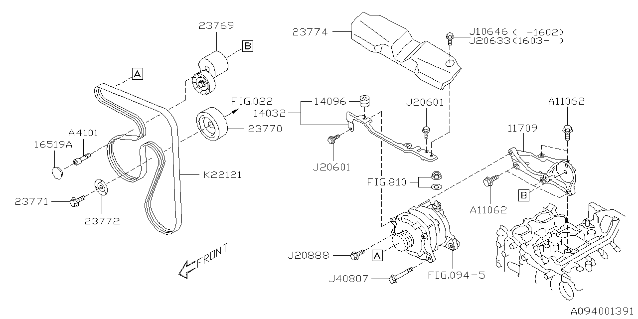 Diagram ALTERNATOR for your 2014 Subaru Impreza   