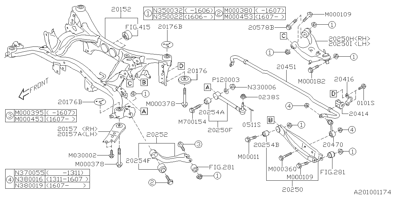 REAR SUSPENSION Diagram