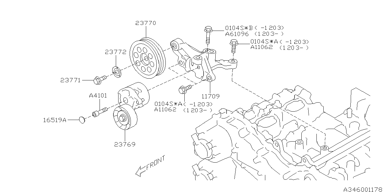 Diagram POWER STEERING SYSTEM for your 2014 Subaru Impreza  Premium Wagon 