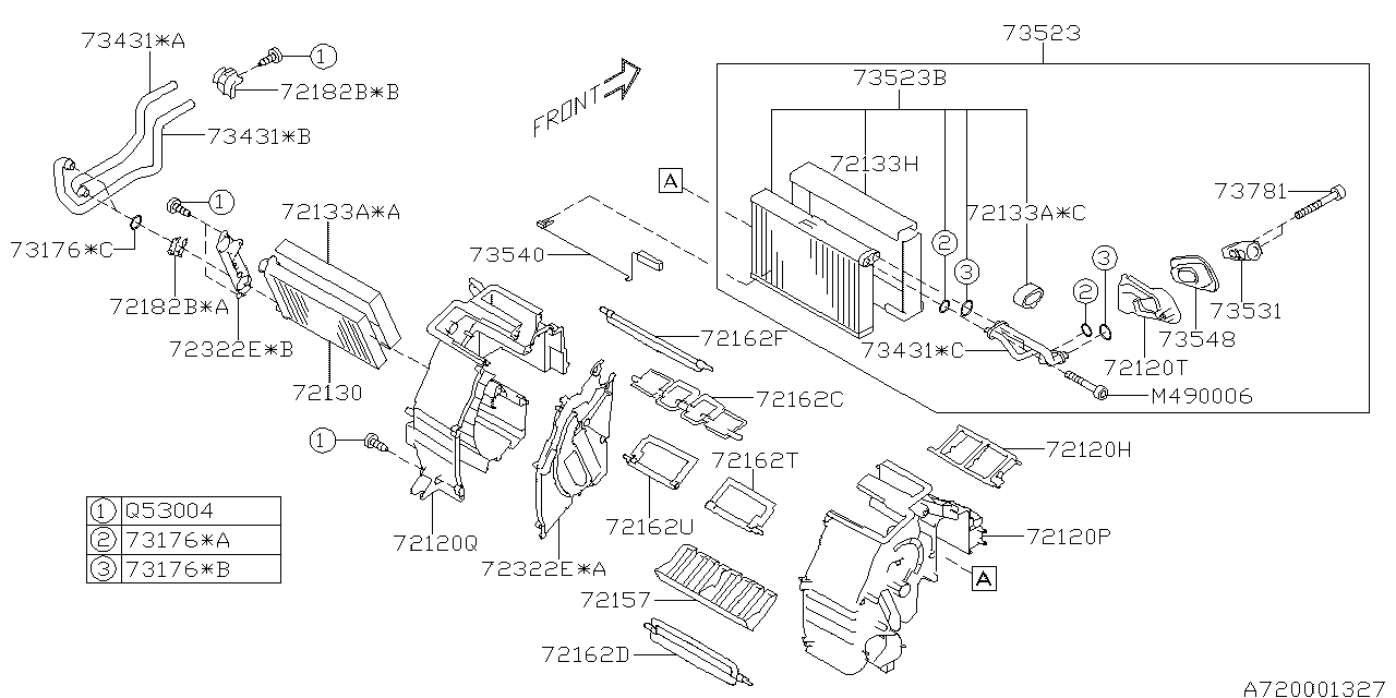 Diagram HEATER SYSTEM for your Subaru Crosstrek  LIMITED w/EyeSight(4S)