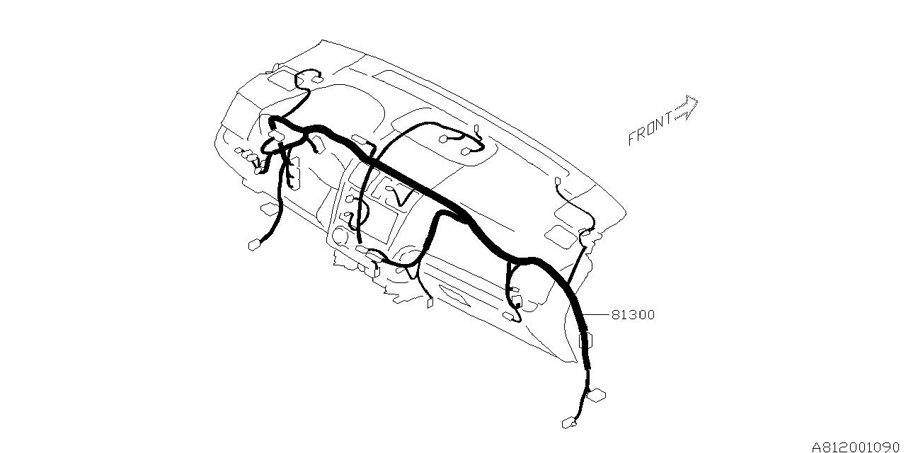 2024 Subaru Crosstrek SPORT w/EyeSight(4S) Harness Instrument Panel