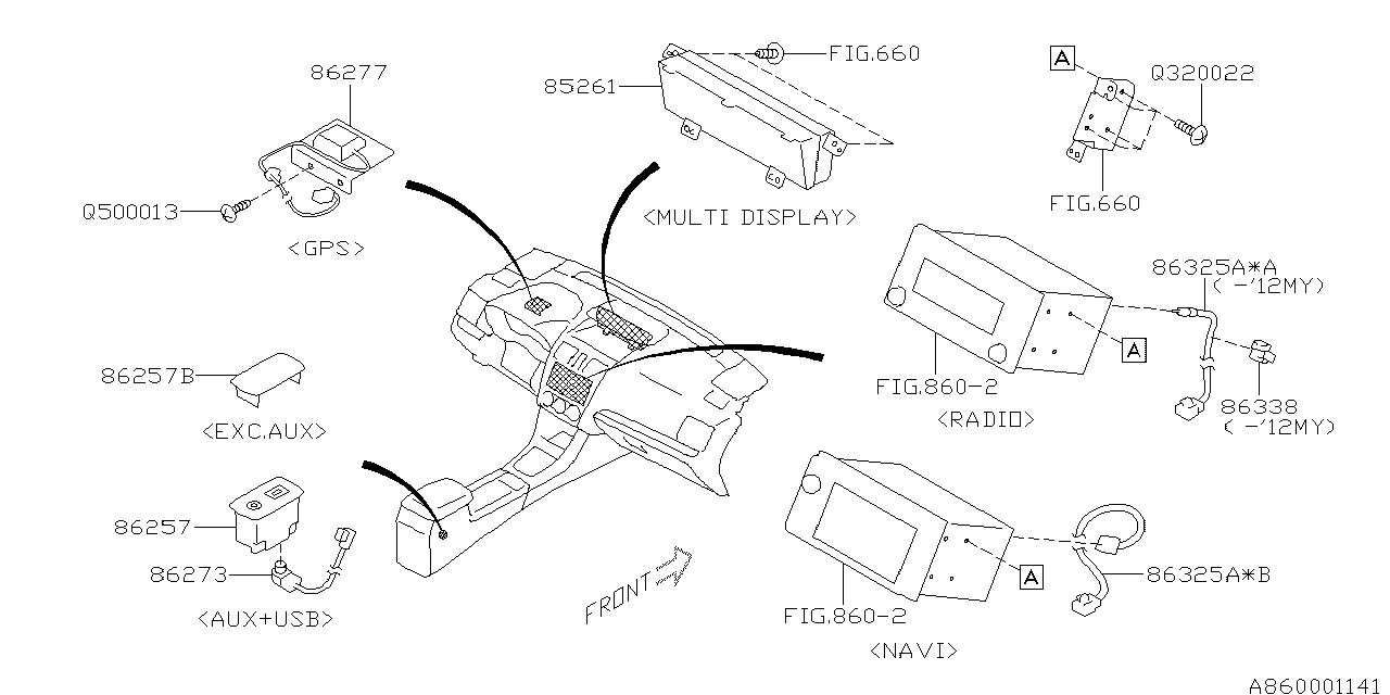 AUDIO PARTS (RADIO) Diagram