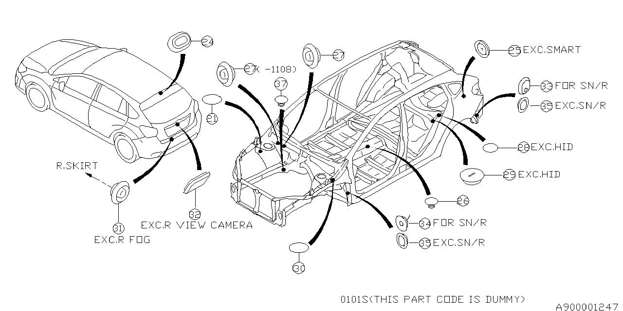 Diagram PLUG for your 2015 Subaru Impreza  Sport Limited Wagon 