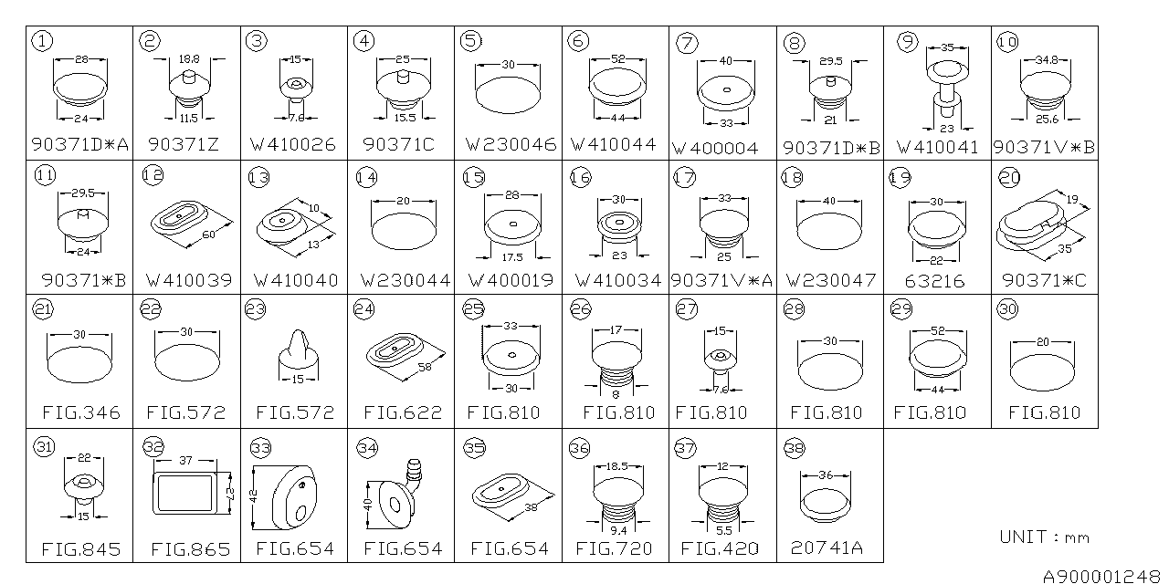 Diagram PLUG for your 2022 Subaru Ascent  Base w/EyeSight 