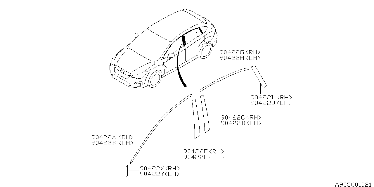 Diagram TAPE for your 2015 Subaru Impreza  Sport Wagon 