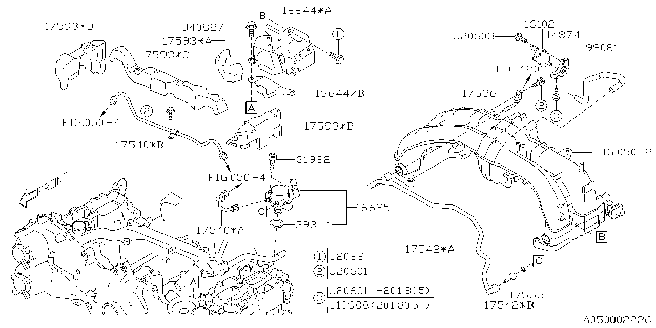 INTAKE MANIFOLD Diagram