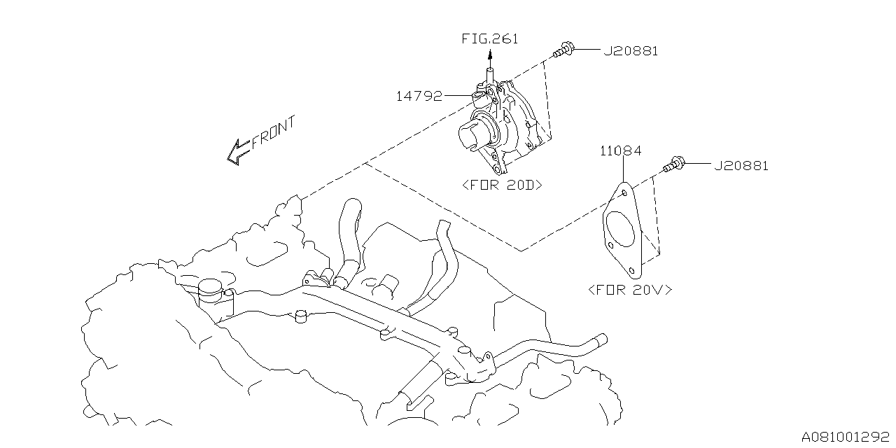 Diagram EMISSION CONTROL (EGR) for your 2015 Subaru Crosstrek  Limited 