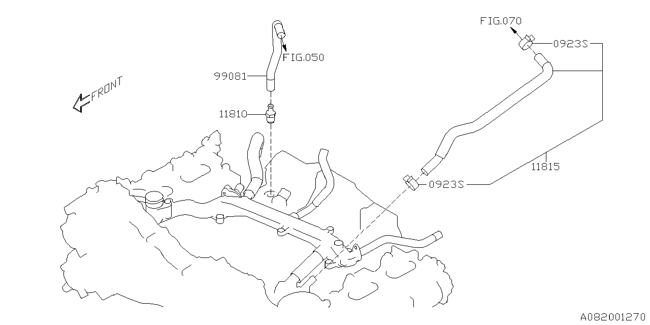 Diagram EMISSION CONTROL (PCV) for your 2021 Subaru Impreza  Sport Wagon 