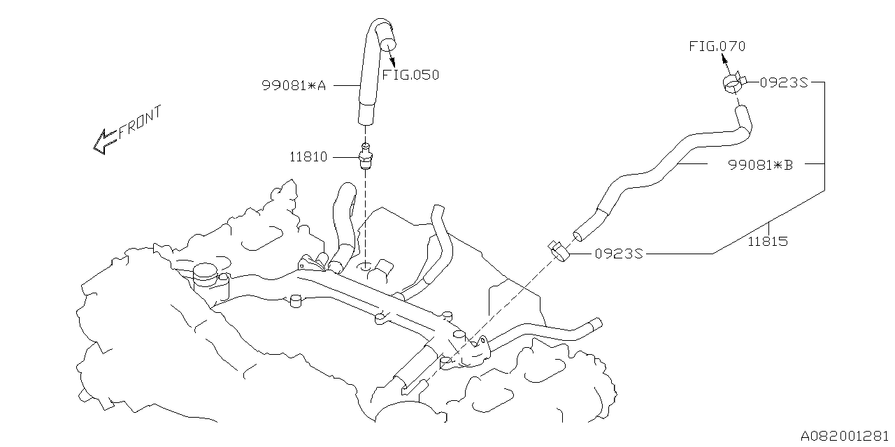 Diagram EMISSION CONTROL (PCV) for your 2014 Subaru Forester   